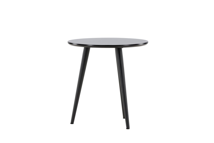 VIND KOLLEKSJON Askim sidebord, rundt - sort MDF og stl (48)