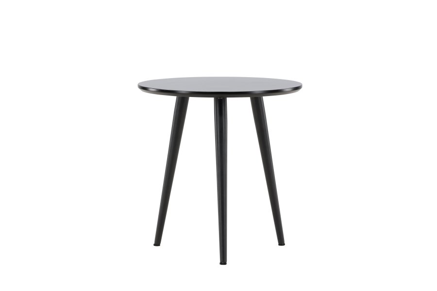 VIND KOLLEKSJON Askim sidebord, rundt - sort MDF og stl (48)