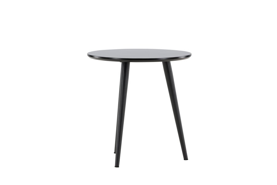 VIND KOLLEKSJON Askim sidebord, rundt - sort MDF og stl (48)