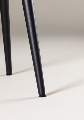 VIND KOLLEKSJON Askim sidebord, rundt - sort MDF og stl (48)