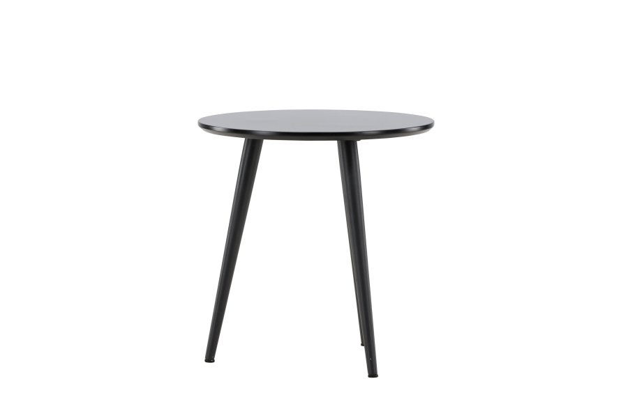 VIND KOLLEKSJON Askim sidebord, rundt - sort MDF og stl (48)