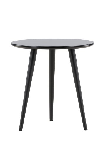 VIND KOLLEKSJON Askim sidebord, rundt - sort MDF og stl (48)