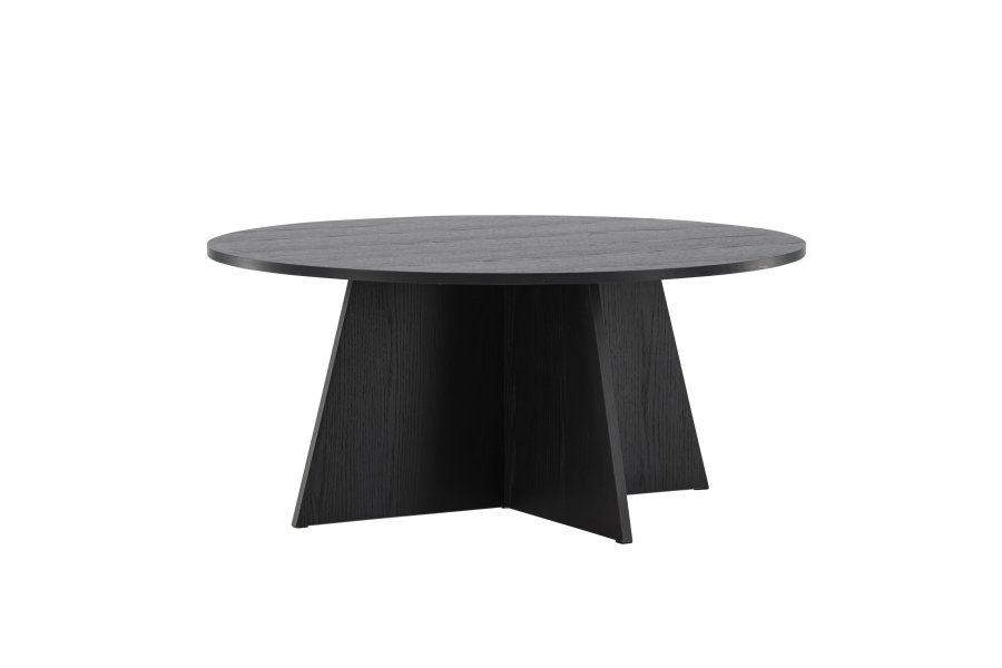 VENTURE DESIGN Bootcut Couchtisch, rund – schwarzes MDF (10)