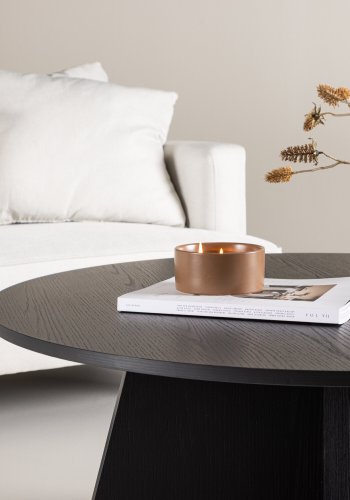 VENTURE DESIGN Bootcut Couchtisch, rund – schwarzes MDF (10)