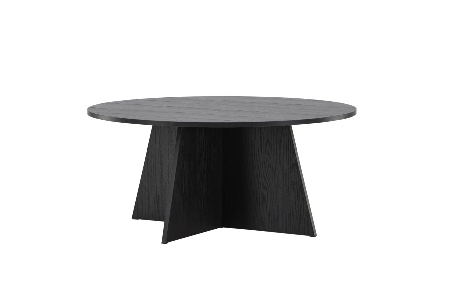 VENTURE DESIGN Bootcut Couchtisch, rund – schwarzes MDF (10)