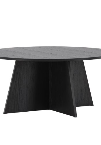 VENTURE DESIGN Bootcut Couchtisch, rund – schwarzes MDF (10)