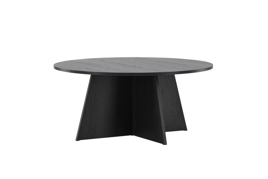 VENTURE DESIGN Bootcut Couchtisch, rund – schwarzes MDF (10)