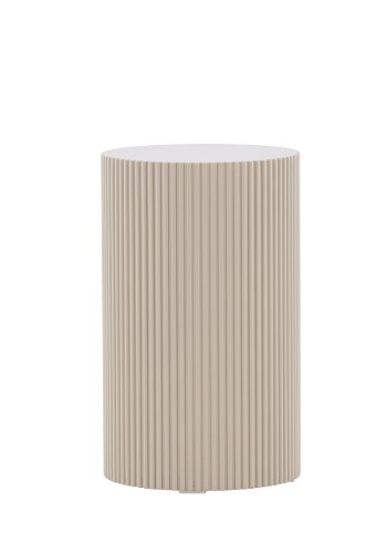 VENTURE DESIGN Lenox sidebord, rund - beige MDF (30,5)