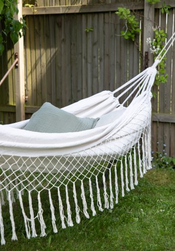 VENTURE DESIGN Banate hengekye - hvitt stoff