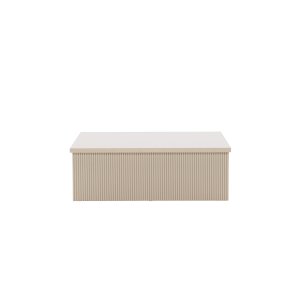 VENTURE DESIGN Lenox soffbord, fyrkantigt - beige MDF (90x90)