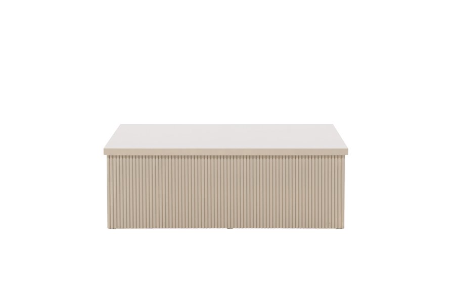 VENTURE DESIGN Lenox sofabord, kvadratisk - beige MDF (90x90)