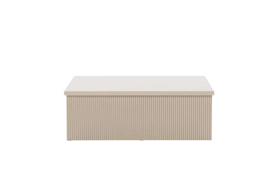 VENTURE DESIGN Lenox sofabord, kvadratisk - beige MDF (90x90)