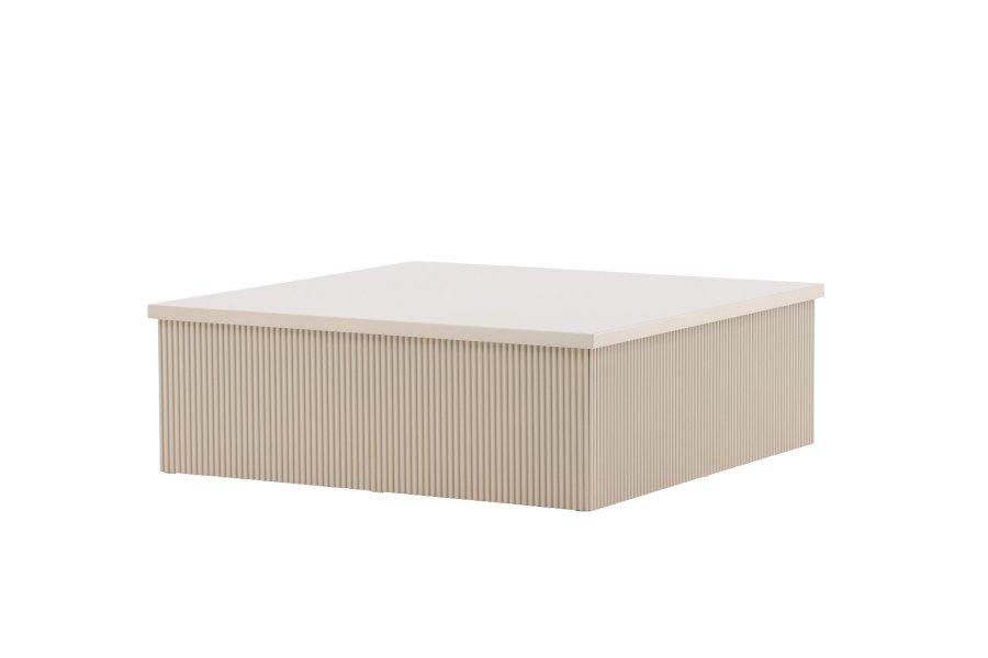 VENTURE DESIGN Lenox sofabord, kvadratisk - beige MDF (90x90)