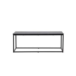 VENTURE DESIGN Mallan soffbord, rektangulärt - svart MDF och stl (60x120)