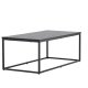VENTURE DESIGN Mallan salongbord, rektangulrt - svart MDF og stl (60x120)