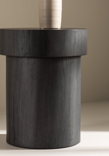 VIND COLLECTION Malung sidebord, rundt - svart MDF (35)