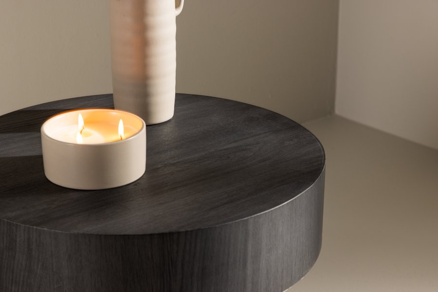 VIND COLLECTION Malung sidebord, rundt - svart MDF (50)