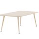 VENTURE DESIGN Plaza salongbord, rektangulrt - hvitkalket MDF og stl (70x120)