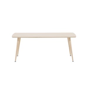 VENTURE DESIGN Plaza soffbord, rektangulärt - vitkalkad MDF och stl (70x120)