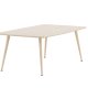 VENTURE DESIGN Plaza salongbord, rektangulrt - hvitkalket MDF og stl (70x120)