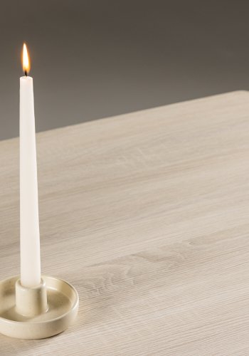 VENTURE DESIGN Plaza salongbord, rektangulrt - hvitkalket MDF og stl (70x120)