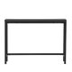 VENTURE DESIGN Rise sidebord, rektangulrt - svart MDF og stl (30x110)