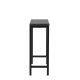 VENTURE DESIGN Rise sidebord, rektangulrt - svart MDF og stl (30x110)