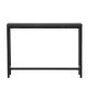VENTURE DESIGN Rise sidebord, rektangulrt - svart MDF og stl (30x110)
