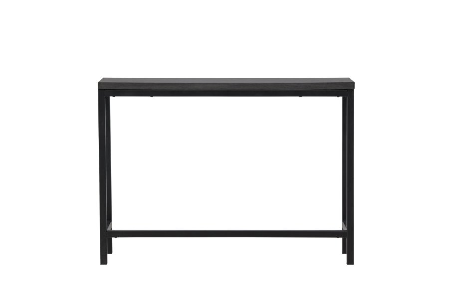 VENTURE DESIGN Rise sidebord, rektangulrt - svart MDF og stl (30x110)