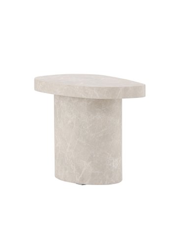 VENTURE DESIGN Bstad sidebord - lys gr betonglook MDF (30x50)