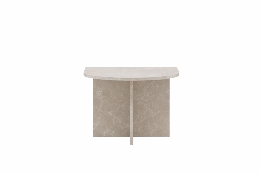 VENTURE DESIGN Sala salongbord - beige marmorlook MDF (60x60) 40x40) (sett med 2)
