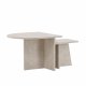 VENTURE DESIGN Sala salongbord - beige marmorlook MDF (60x60) 40x40) (sett med 2)
