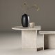 VENTURE DESIGN Sala salongbord - beige marmorlook MDF (60x60) 40x40) (sett med 2)