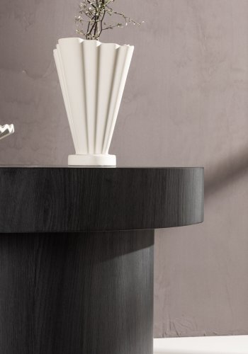 VENTURE DESIGN Malung salongbord, rundt - svart MDF (80)