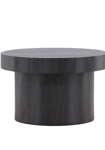 VENTURE DESIGN Malung salongbord, rundt - svart MDF (80)