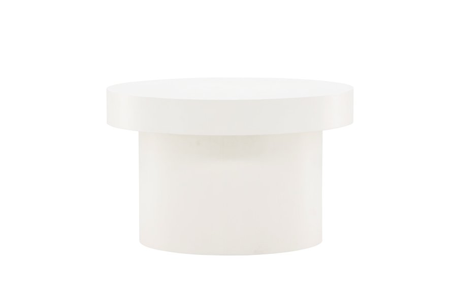 VENTURE DESIGN Malung salongbord, rundt - hvit MDF (80)