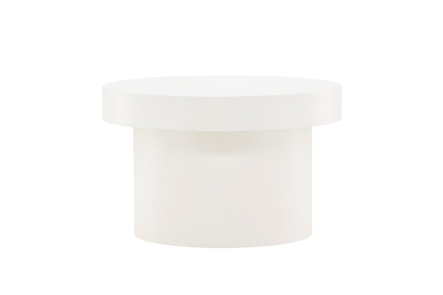 VENTURE DESIGN Malung salongbord, rundt - hvit MDF (80)