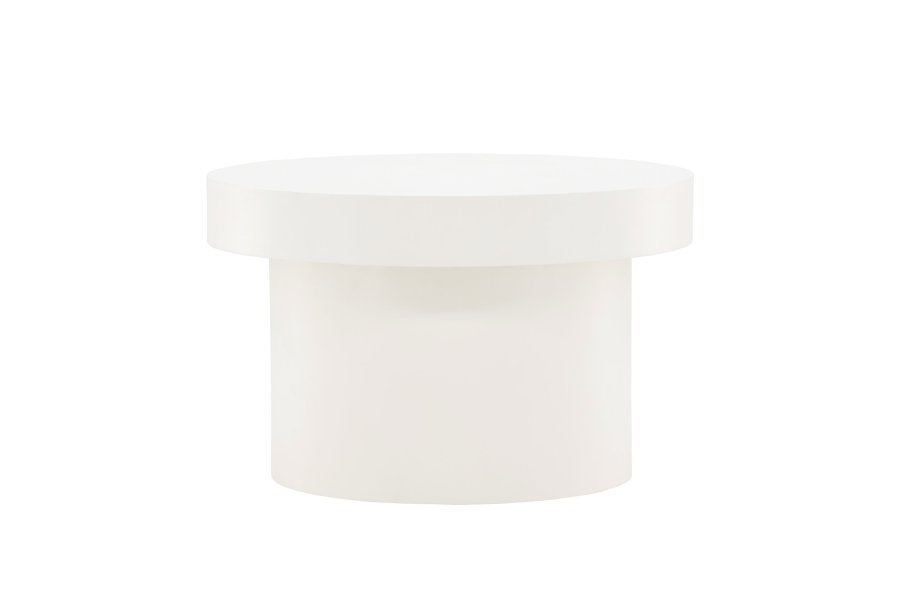 VENTURE DESIGN Malung salongbord, rundt - hvit MDF (80)