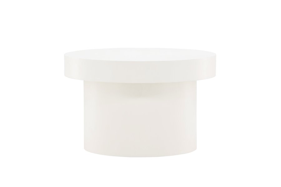 VENTURE DESIGN Malung salongbord, rundt - hvit MDF (80)