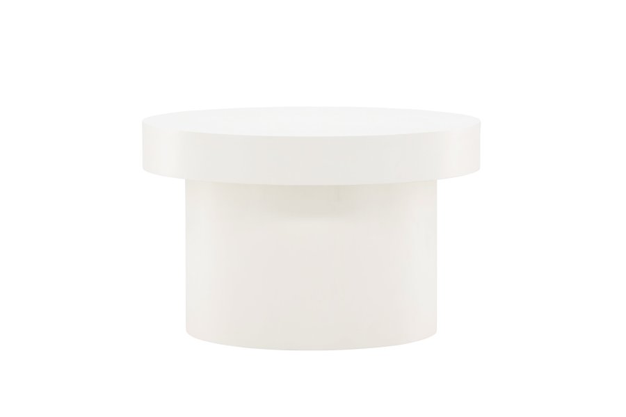 VENTURE DESIGN Malung salongbord, rundt - hvit MDF (80)