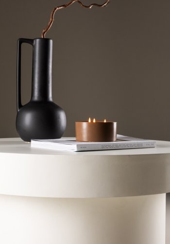 VENTURE DESIGN Malung salongbord, rundt - hvit MDF (80)