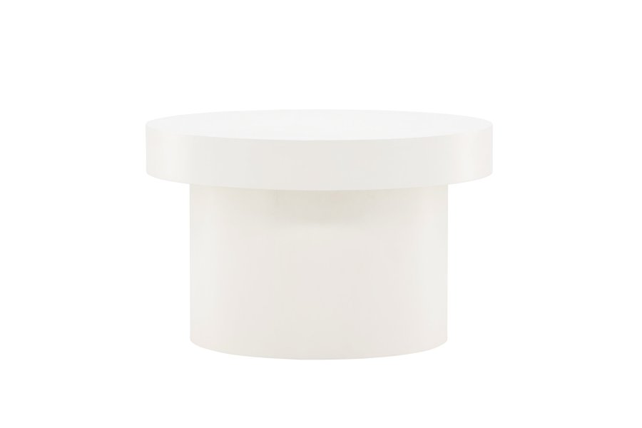 VENTURE DESIGN Malung salongbord, rundt - hvit MDF (80)