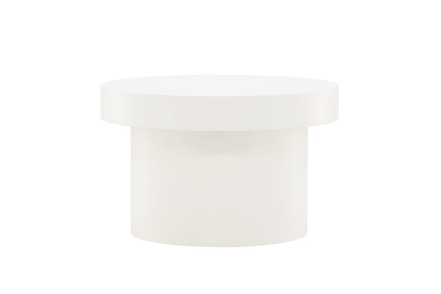 VENTURE DESIGN Malung salongbord, rundt - hvit MDF (80)