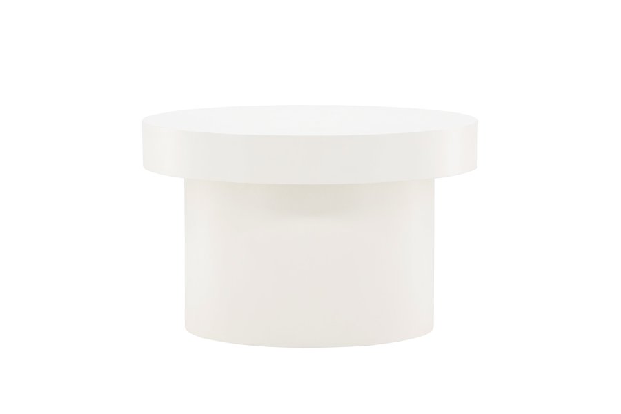 VENTURE DESIGN Malung salongbord, rundt - hvit MDF (80)