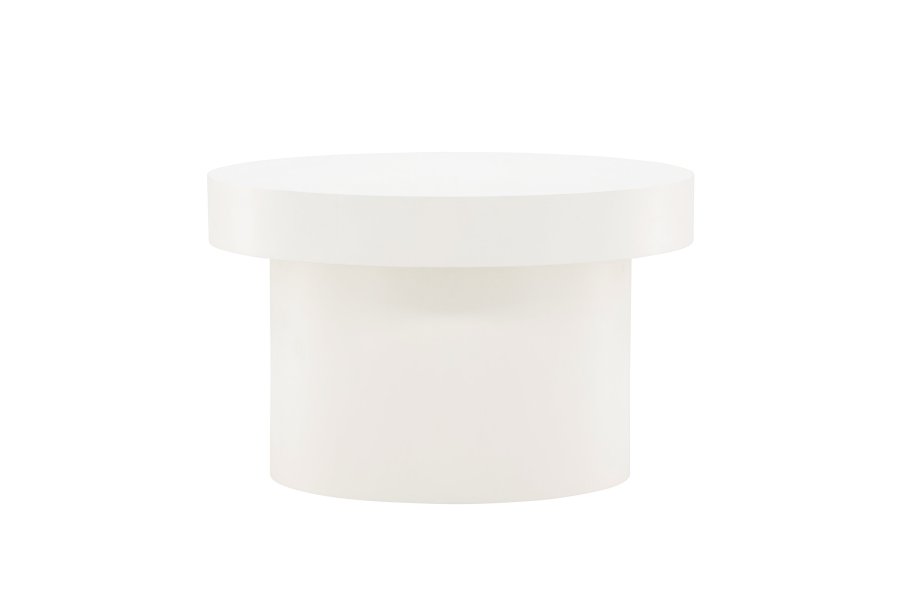 VENTURE DESIGN Malung salongbord, rundt - hvit MDF (80)