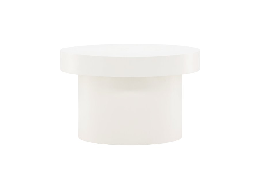 VENTURE DESIGN Malung salongbord, rundt - hvit MDF (80)