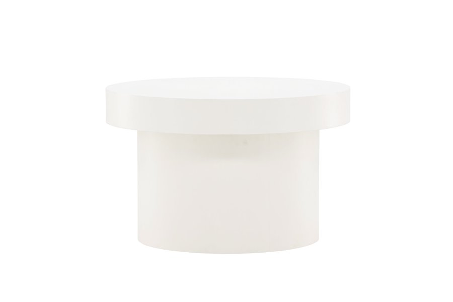 VENTURE DESIGN Malung salongbord, rundt - hvit MDF (80)