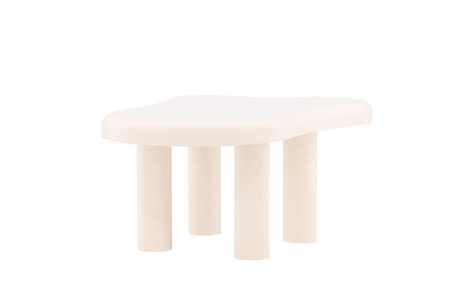 VENTURE DESIGN Strömstad salongbord, kologisk - hvit MDF (71x100)