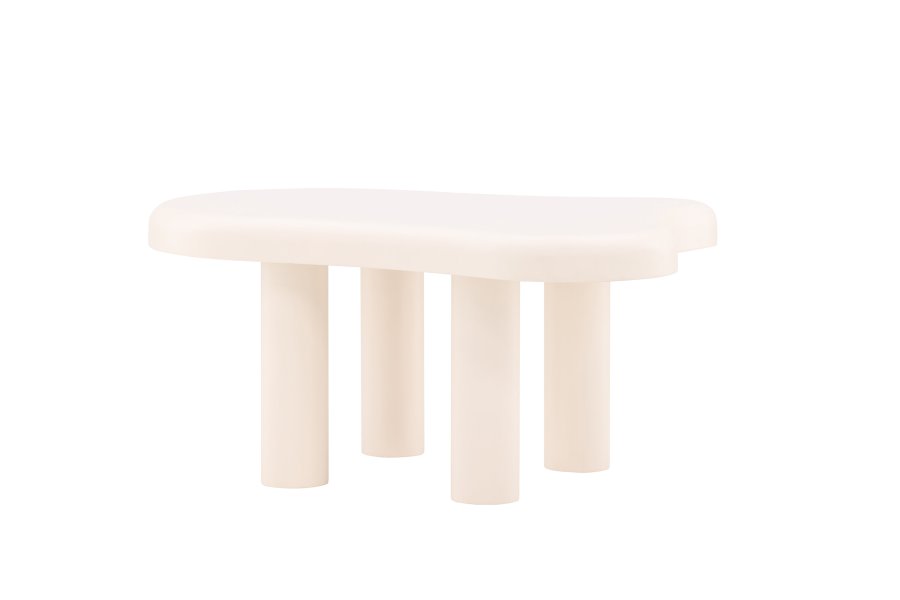 VENTURE DESIGN Strömstad salongbord, kologisk - hvit MDF (71x100)