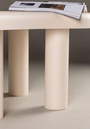 VENTURE DESIGN Strömstad salongbord, kologisk - hvit MDF (71x100)